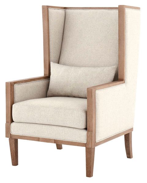 Avila Linen Accent Chair 1