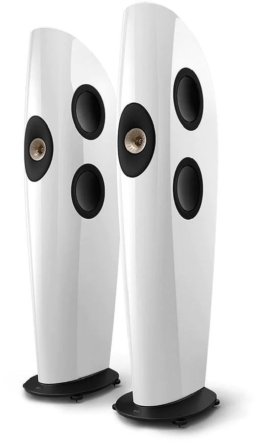 KEF Blade One Meta Artic White/Champagne Floor Standing Speaker