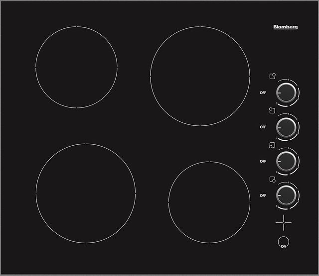 Blomberg® 24" Black Electric Cooktop-0