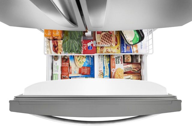 Whirlpool® 22.1 Cu. Ft. Fingerprint Resistant Stainless Steel French Door Refrigerator 4