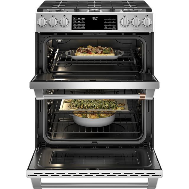 Café™ 30" Stainless Steel Slide In Double Oven Dual Fuel Range 8