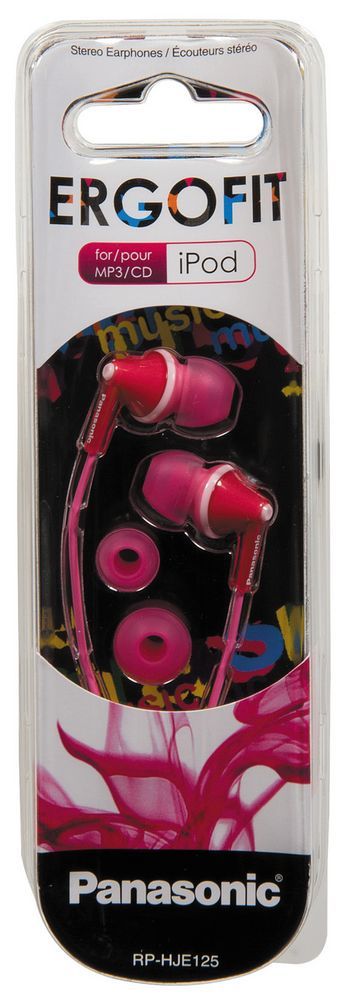Panasonic® ErgoFit Black In-Ear Earbud Headphones 9