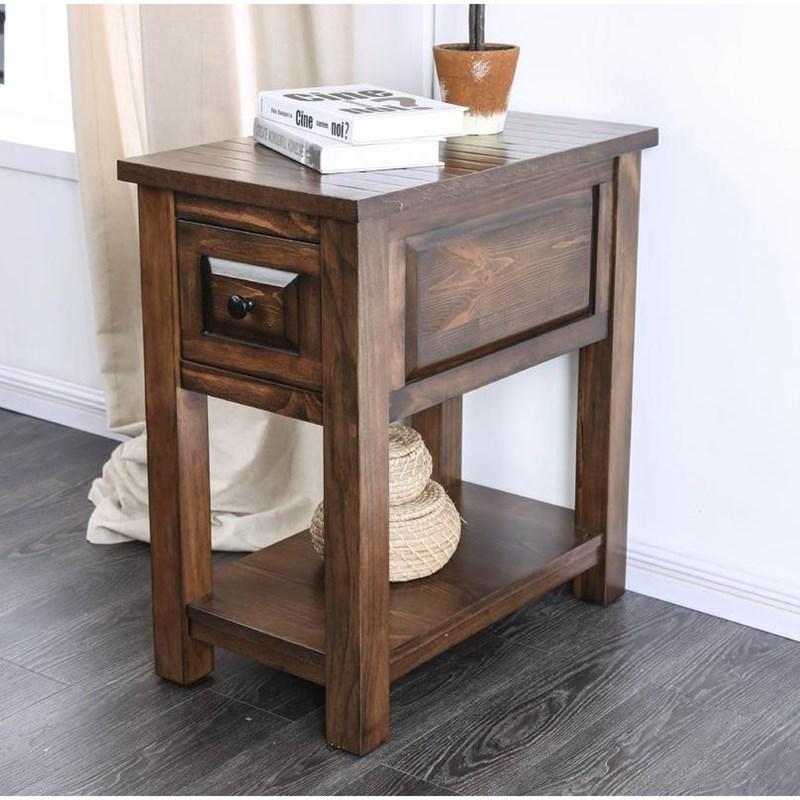 deep end table with storage