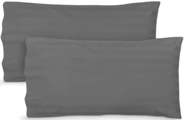 MyPillow® Striped Dark Gray Queen Pillow Cases