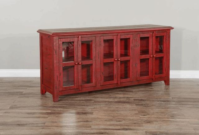 Sunny Designs Burnt Red Media Console 1