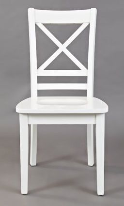 Jofran Inc. Simplicity White “X” Back Dining Room and Kitchen Side Chair-2