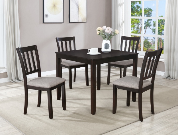 dark brown dinette sets