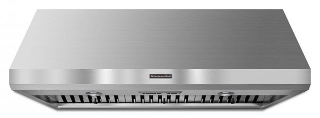 KitchenAid® Commercial-Style Series 48" Stainless Steel Wall Mounted Range Hood 0