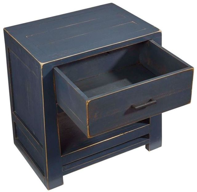 Progressive® Furniture Caroline Navy Blue Nightstand-2