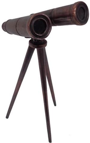 Crestview Collection Brown Vintage Binoculars Statue