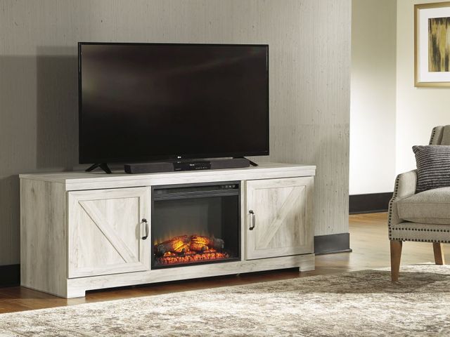 Signature Design by Ashley® Bellaby Whitewash 72" TV Stand 6