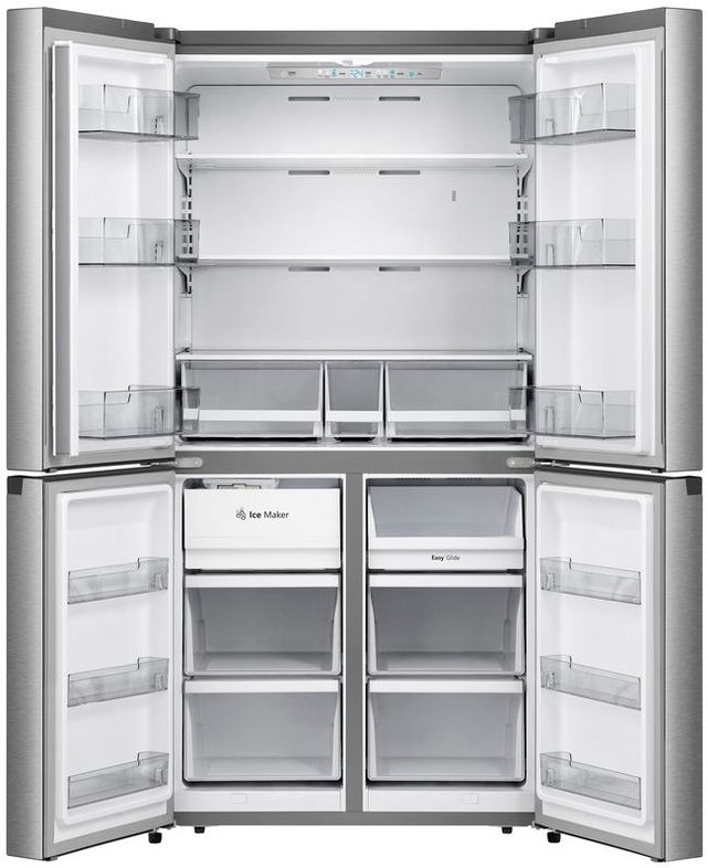 Crosley® 21.6 Cu. Ft. Stainless Steel Counter Depth Bottom Freezer Refrigerator -1