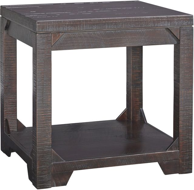 Signature Design by Ashley® Rogness 3-Piece Rustic Brown Living Room Table Set-2