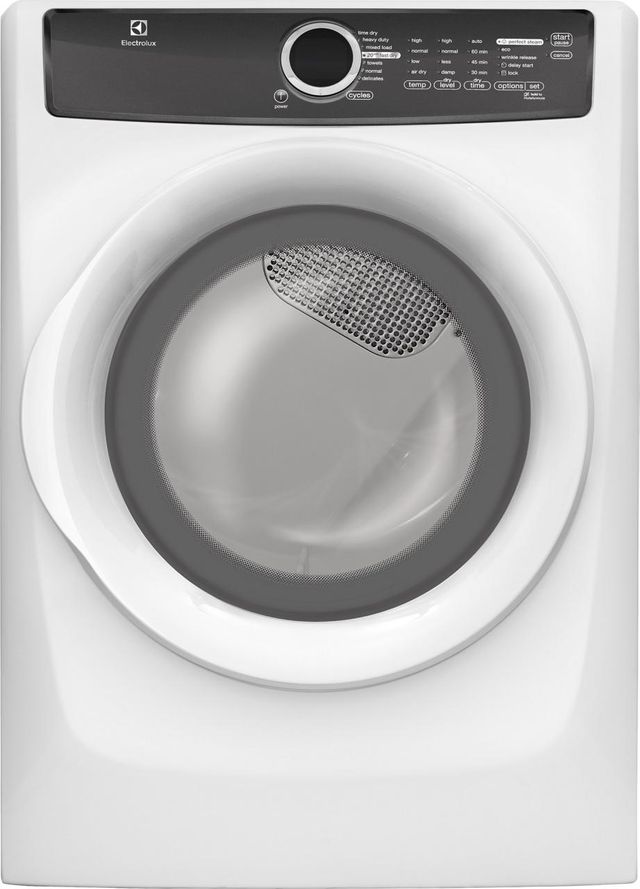 Electrolux 400 Series Front Load Perfect Steam™ Electric Dryer-White 0