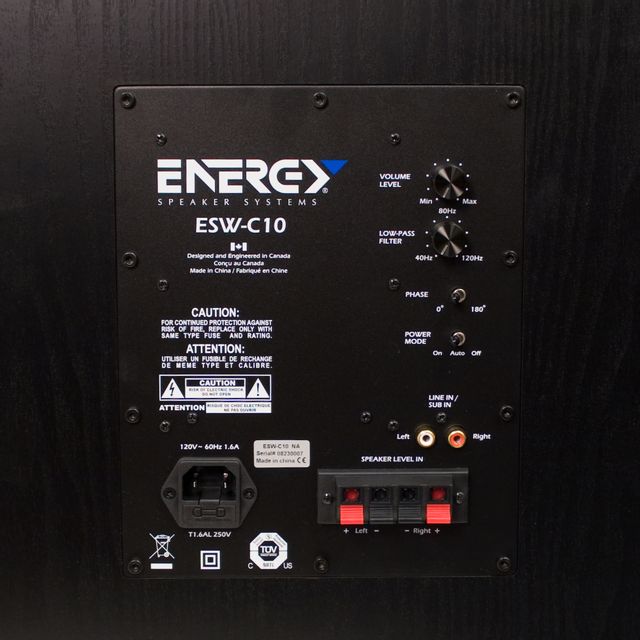 Energy® Connoisseur Series 10" Black Subwoofer 4