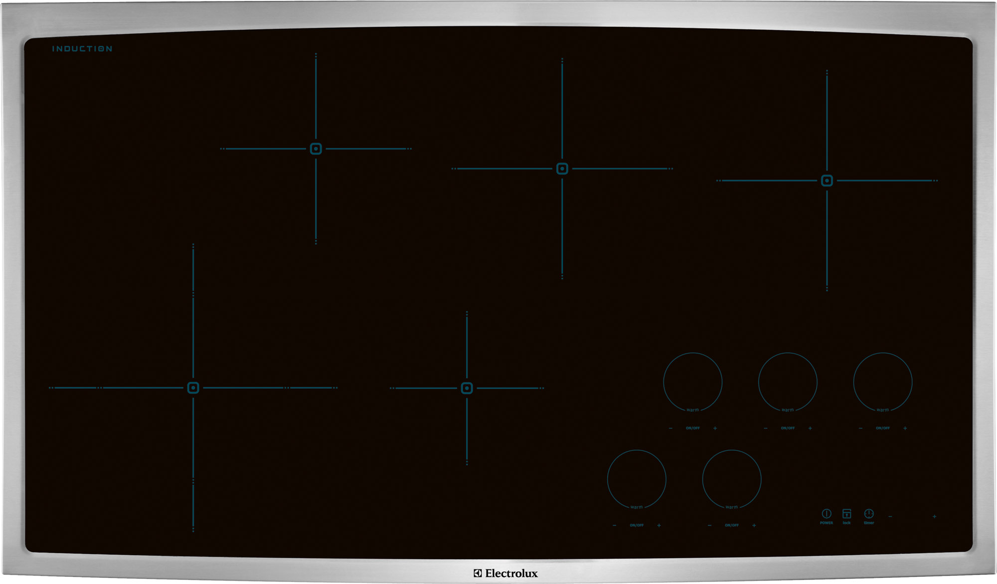 electrolux white induction cooktop