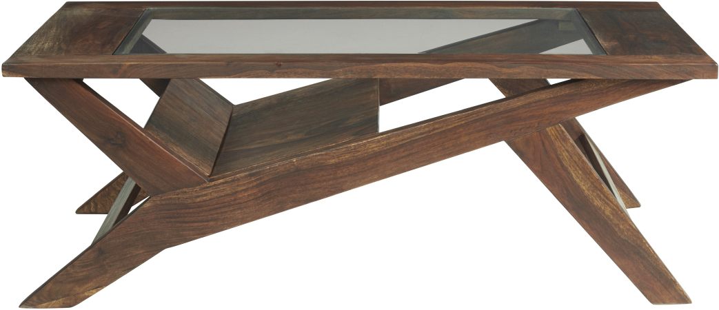 Signature Design by Ashley® Charzine Warm Brown Rectangular Coffee Table