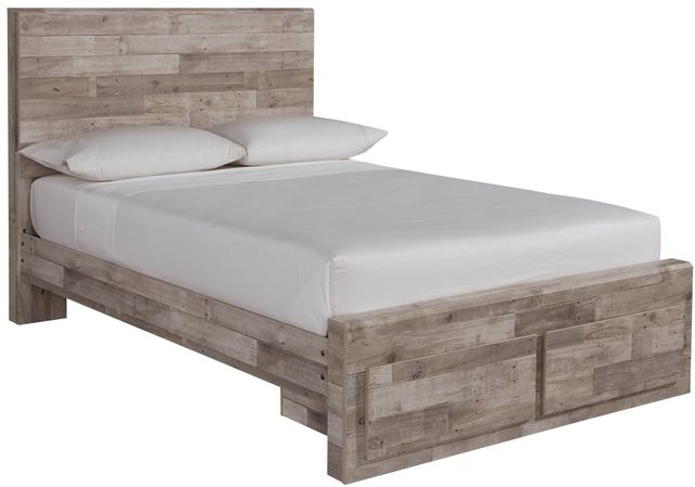 Signature Design by Ashley® Effie Whitewash Full Panel Bed with Storage 0