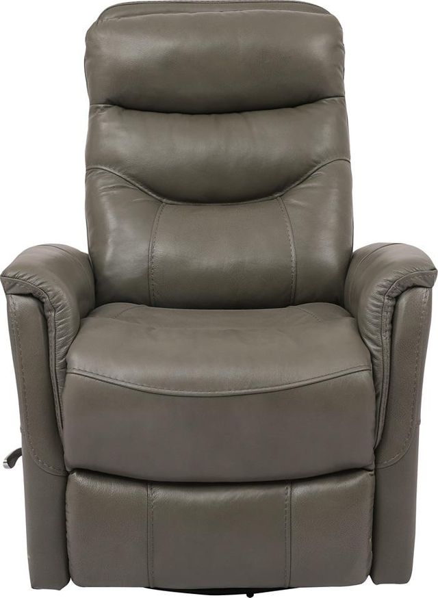 Parker House® Gemini Ice Manual Leather Swivel Glider Recliner-0