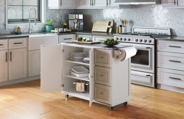 homestyles® Dolly Madison White Kitchen Cart-3