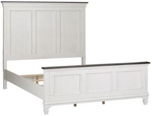 Liberty Allyson Park Wire Brushed White Queen Panel Bed