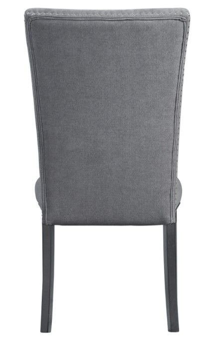 Elements International Tuscany Charcoal Standard height Side Chair Set 3