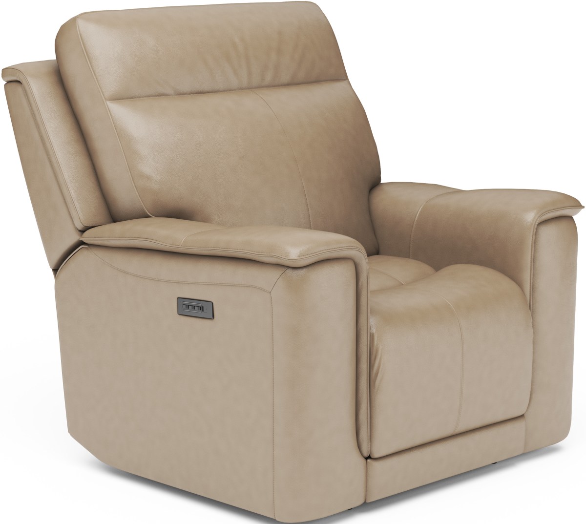 beige power recliner