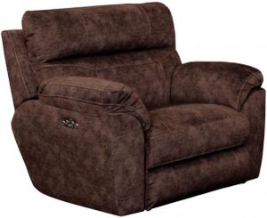 Catnapper® Canyon Mocha Lay-Flat Recliner with Power Headrest and Lumbar