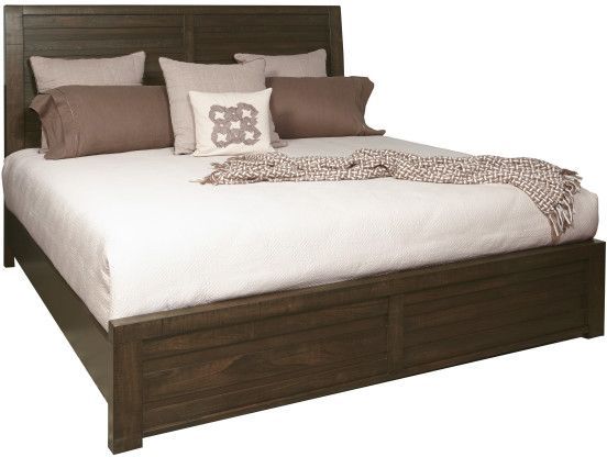 Samuel Lawrence Furniture Ruff Hewn Wood Queen Bed-1