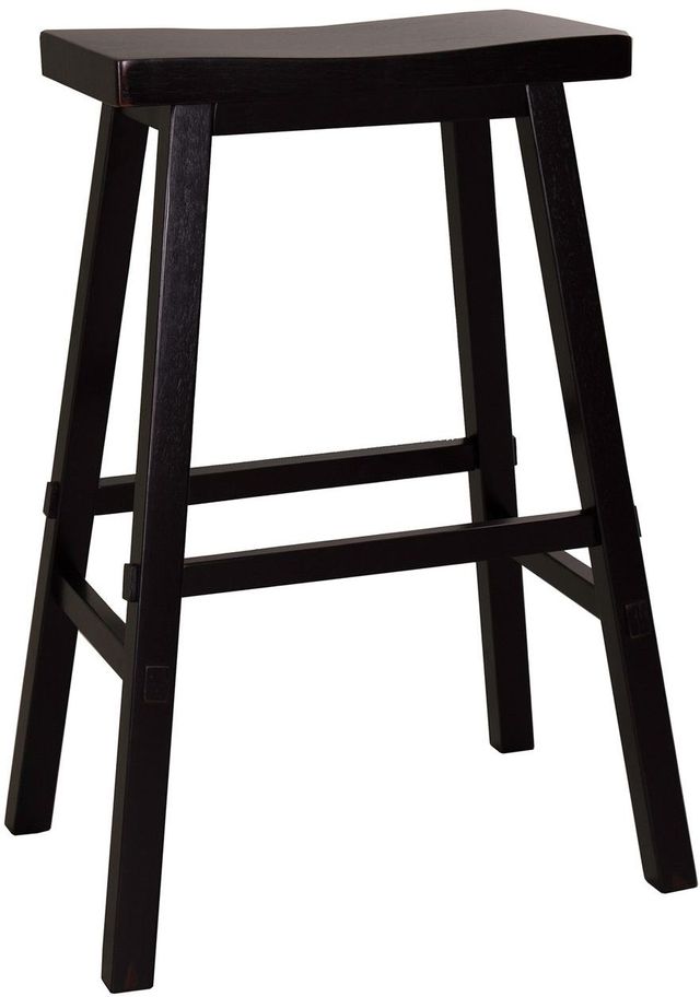 Liberty Furniture Creations 30" Sawhorse Black Bar Stool - Set of 2-0