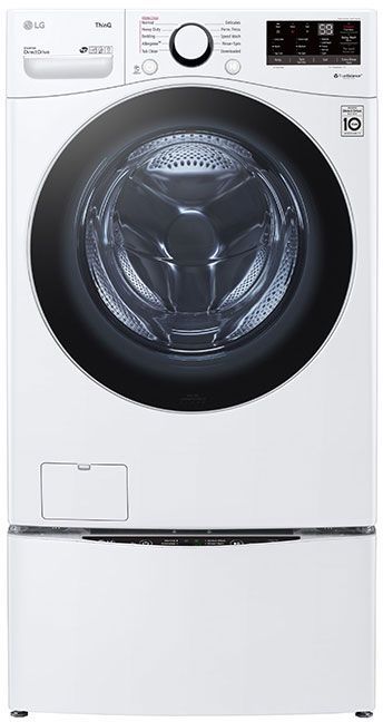 LG 4.5 Cu. Ft. White Ultra Large Capacity Smart Wi-Fi Enabled Front Load Washer-3