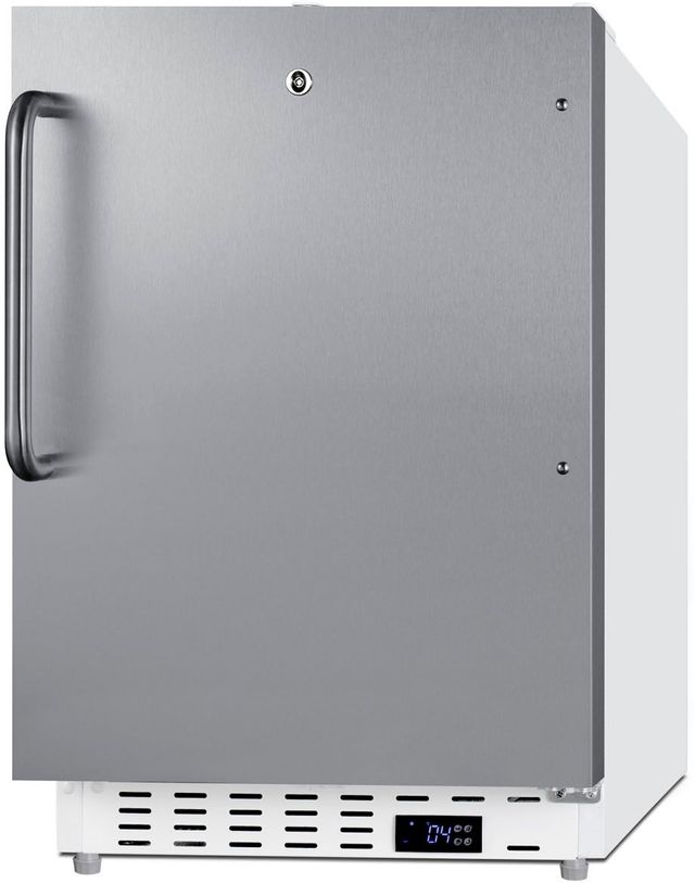 Summit® Commercial 3.3 Cu. Ft. Stainless Steel Commercial Refrigerator  3