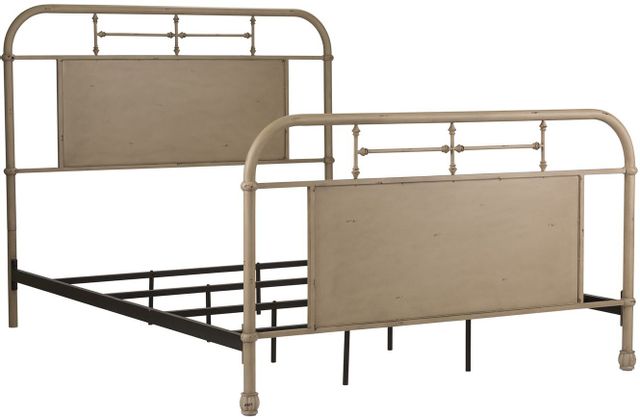 Liberty Furniture Vintage Distressed Blue Queen Metal Bed 8