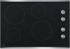 GE® 30" Stainless Steel Electric Cooktop