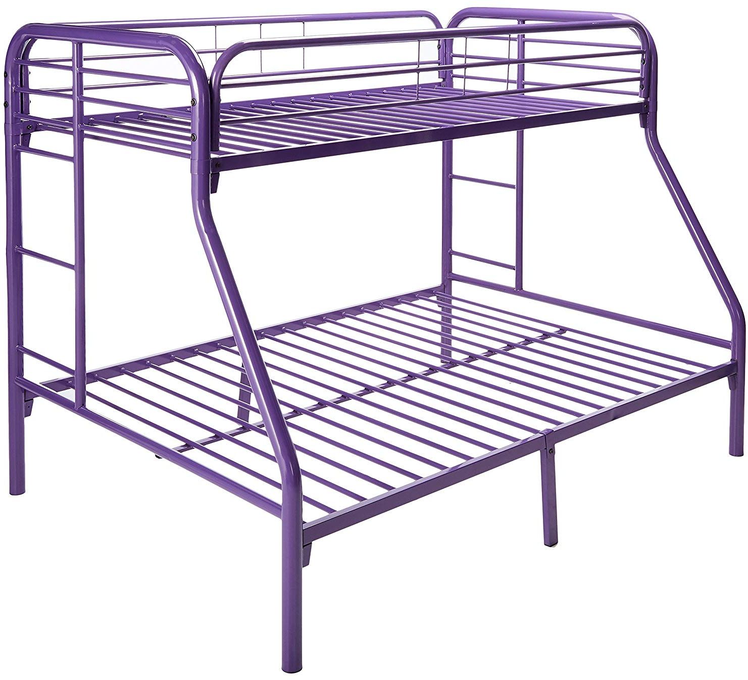 Donco Trading Company Twin/Full Purple Metal Bunk Bed