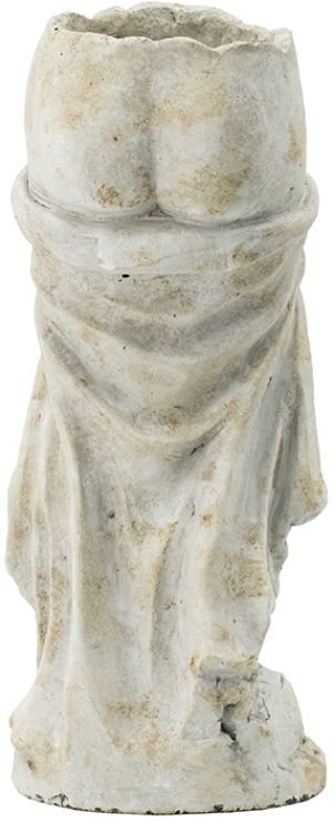 A & B Home Off White 15" Classical Greek Standing Planter-3