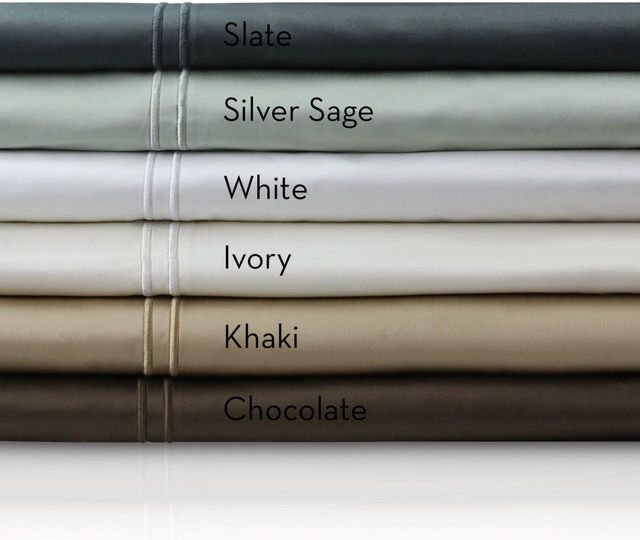 Malouf® 600 TC Egyptian Cotton Silver Sage Full Sheet Set 3