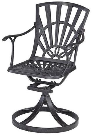 homestyles® Grenada Charcoal Outdoor Swivel Rocking Chair-0