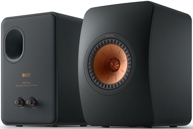 KEF LS50 Meta 5.25" Carbon Black Bookshelf Speaker Pair 1
