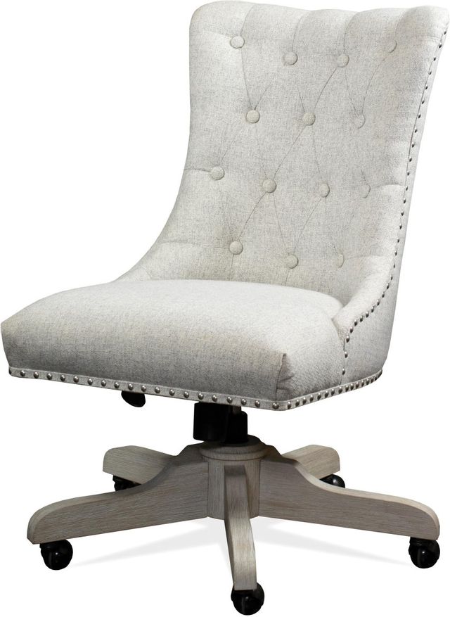 Riverside Furniture Maisie Champagne Upholstered Desk Chair-1
