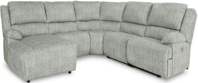 Signature Design by Ashley® McClelland 5-Piece Gray Power Reclining Sectional with Chaise 0