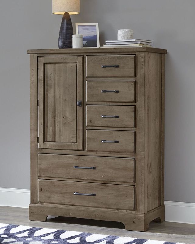 Artisan & Post by Vaughan-Bassett Cool Rustic Stone Grey Standing Chest 3