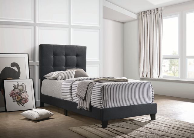 Coaster® Mapes Charcoal  Queen Upholstered Bed 15