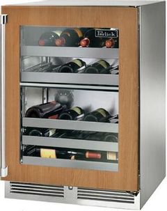 Perlick® Signature Series 5.2 Cu. Ft. Panel Ready Frame Dual Zone Outdoor Wine Cooler -HP24DO-4-4R