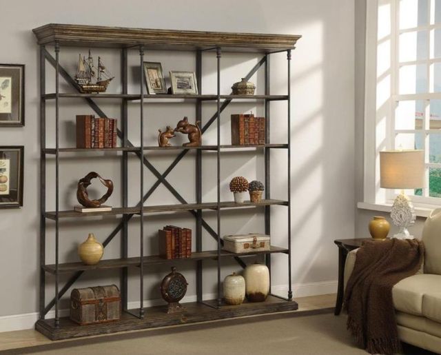 Coast2Coast Home™ Corbin Medium Brown Large Bookcase 2