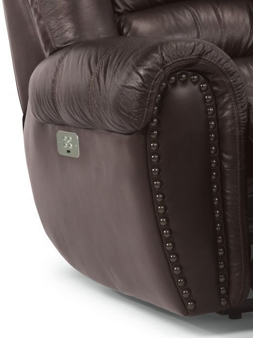 Flexsteel® Town Barolo Power Recliner Sofa with Power Headrests-1