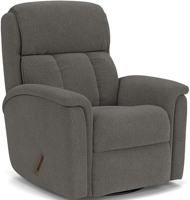 Flexsteel® Luna Coal Swivel Gliding Recliner | Boulevard Home Furnishings