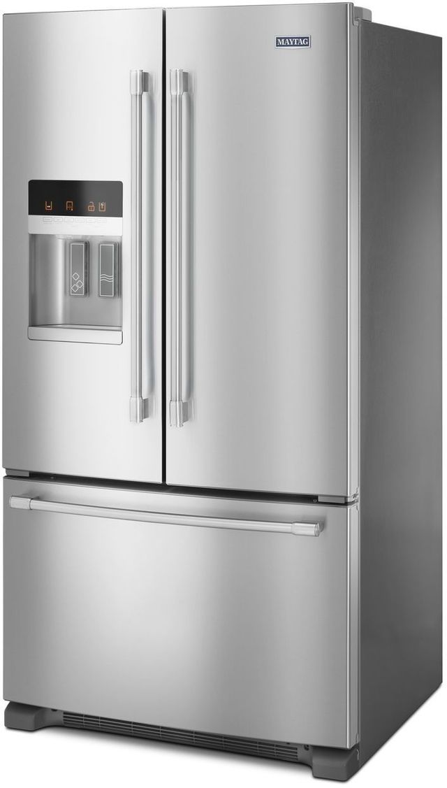 Réfrigérateur à portes françaises de 36 po Maytag® de 24,7 pi³ - Acier inoxydable résistant aux traces de doigts 2