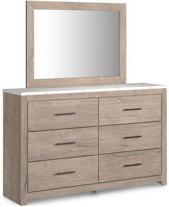 Signature Design by Ashley® Senniberg Light Brown Dresser and Mirror Set