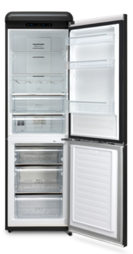 Epic® 11.0 Cu. Ft. Black Retro Bottom Freezer Refrigerator 5